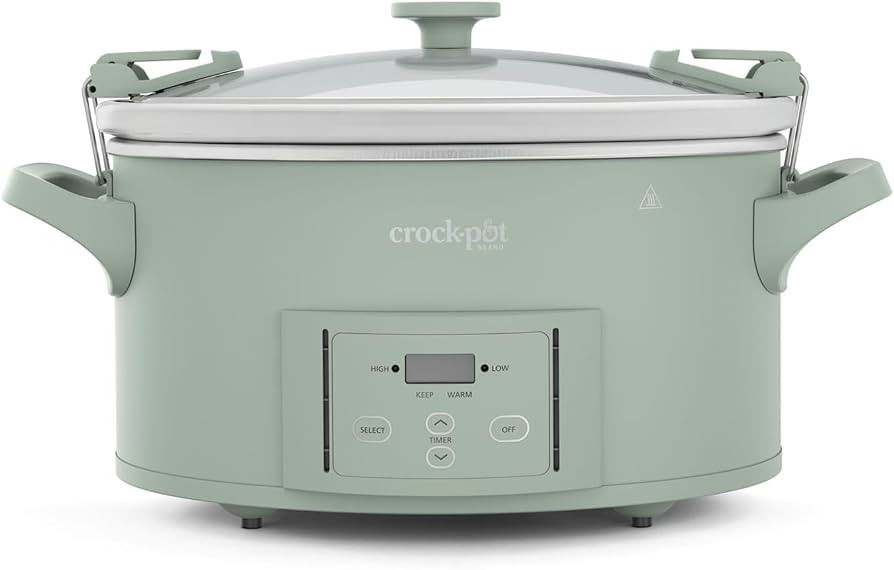 Crock-Pot\u00ae Design Series 7-Quart Programmable Slow Cooker, Desert Sage Green | Amazon (US)