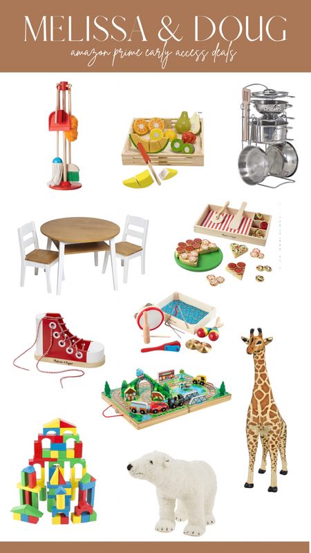 Amazon Prime Early Access sale is Oct 11-12 and Melissa & Doug has a huge selection of toys that are up to 50% off 🙌🏼 I love their wooden toys for babies and toddlers! 