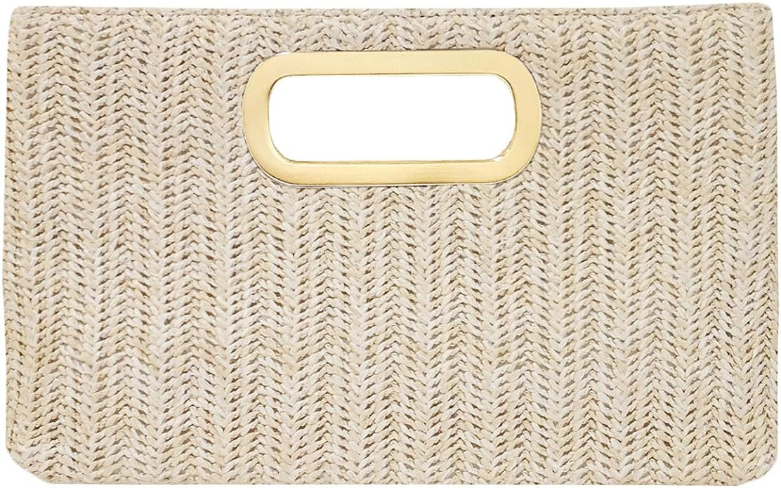 Top Handle Straw Clutch | Amazon (US)