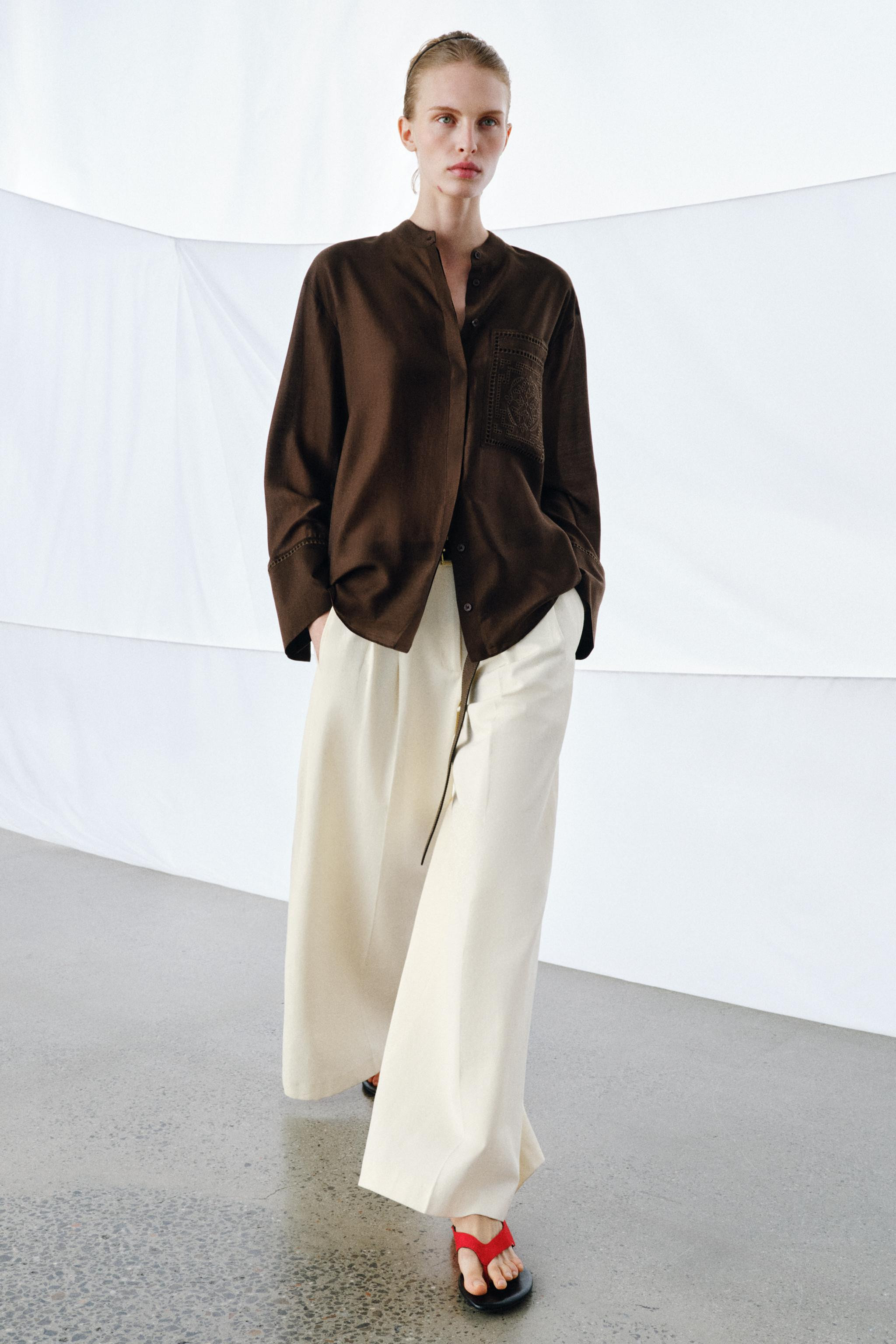 FLAT LEATHER SANDALS | Zara US