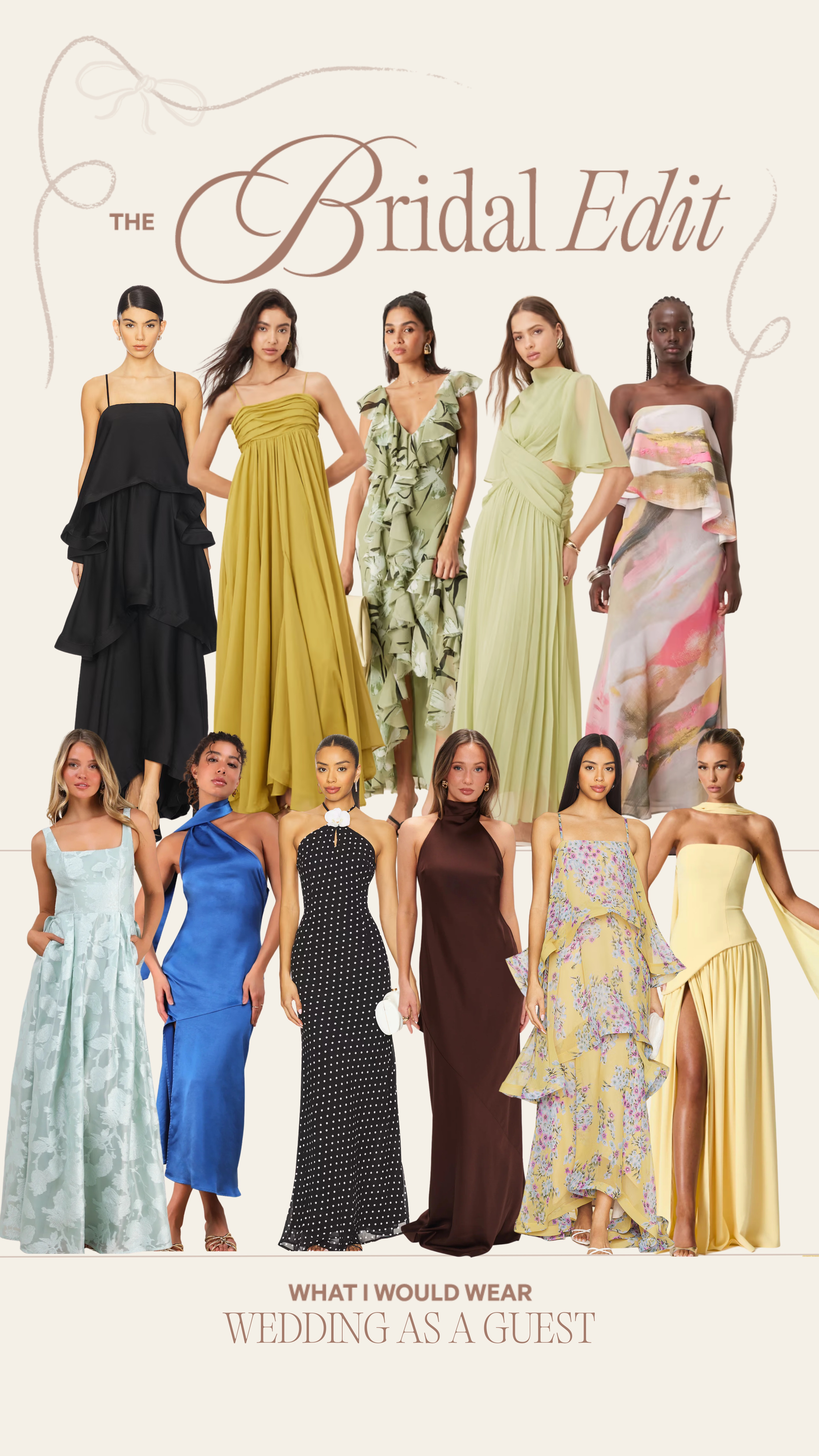 Wedding guest dress inspo🤎 

#LTKSummerEdit #LTKWedding #LTKSeasonal