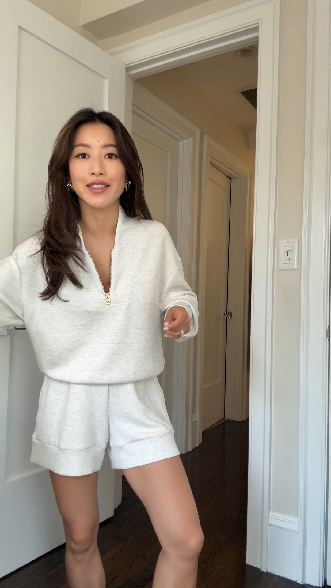 Petite friendly Varley items I’ve owned for a while!  

This is a favorite elevated athleisure set I got last year. The doublesoft fabric is super soft against the skin. Joggers in the 25” inseam are very petite friendly on me! Got the shorts to match this year and the length is great even for petites. 

• Varley Davidson woven sweatshirt xxs. Double soft material is the best and worth it IMO!

• Atrium High-Rise Shorts xxs great length even for petites that isn’t too short

• The Slim Cuff Joggers xxs. 25” is very petite friendly on me.

@varley #InVarley #ad

Travel outfit, lounge set, busy mom on the go style 

#LTKPetite #LTKTravel #LTKStyleTip