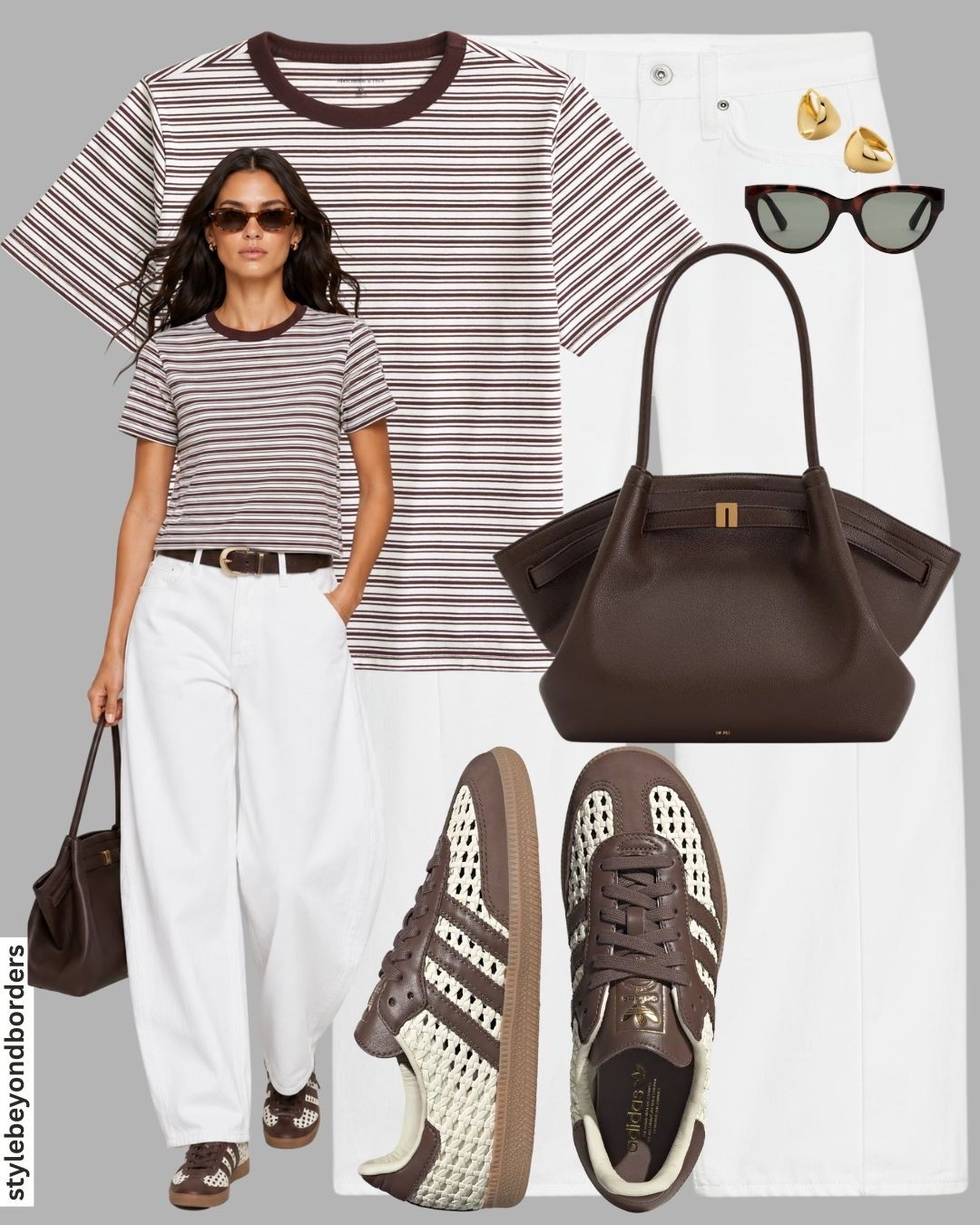 Striped T-shirt styling for summers🙋🏻‍♀️🙋🏻‍♀️🙋🏻‍♀️



Tags: striped t-shirt, brown t-shirt, short sleeve t-shirt, white barrel jeans, brown adidas sambas, jw pei brown bag, summer outfit, casual outfit, chic outfit

#LTKsummer #LTKtravel #LTKstyletip