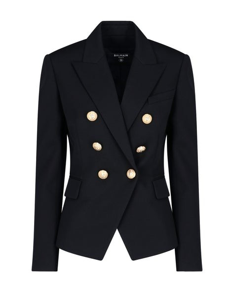 Balmain Double-Breasted Tailored Blazer | Cettire Global