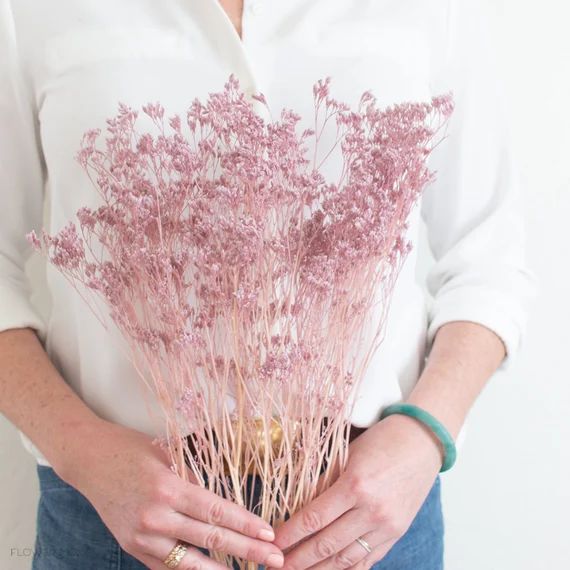 Dried Mauve Blush Limonium Flower  Dried Mauve Limonium | Etsy | Etsy (US)