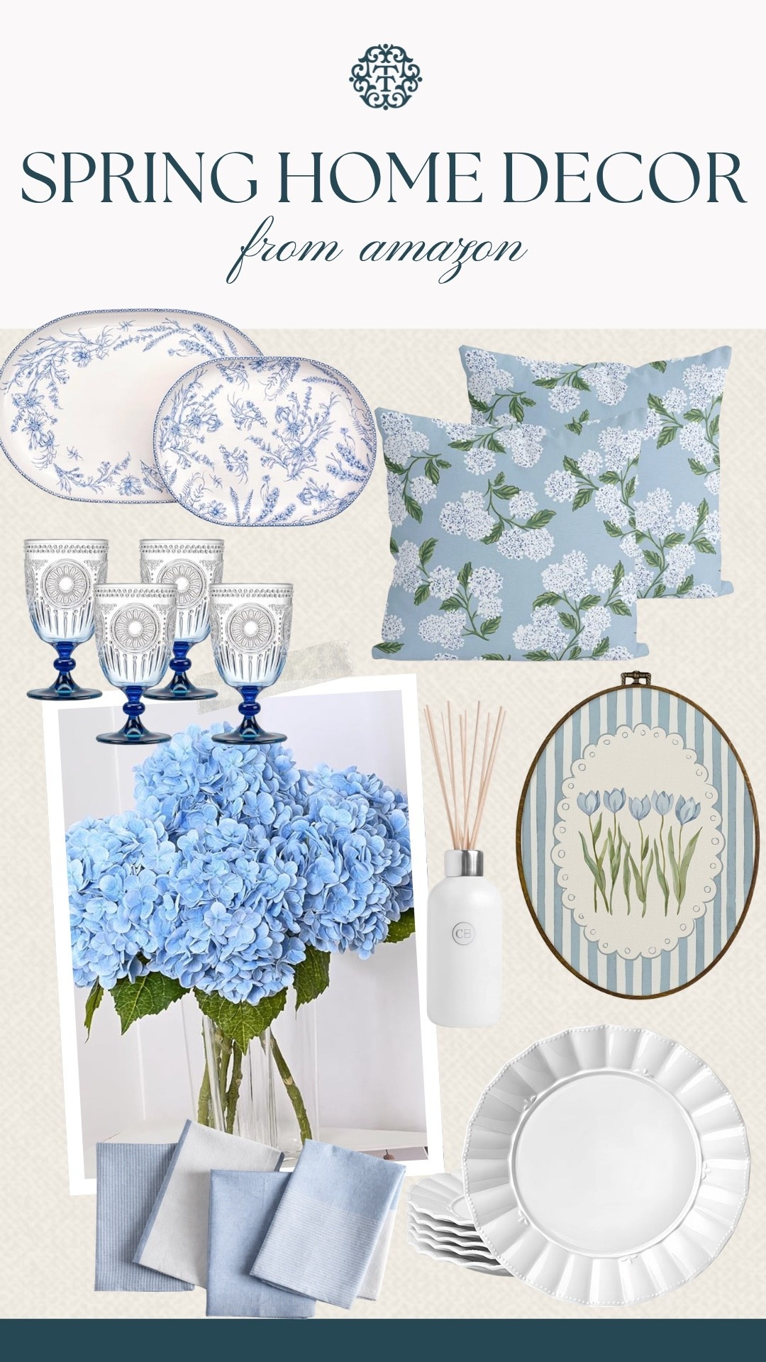 These floral home pieces are perfect for spring! Adding these new home decor pieces can help freshen up your space. The blue and white mix feels clean and balanced!

#LTKHome #LTKOver40 #LTKSeasonal