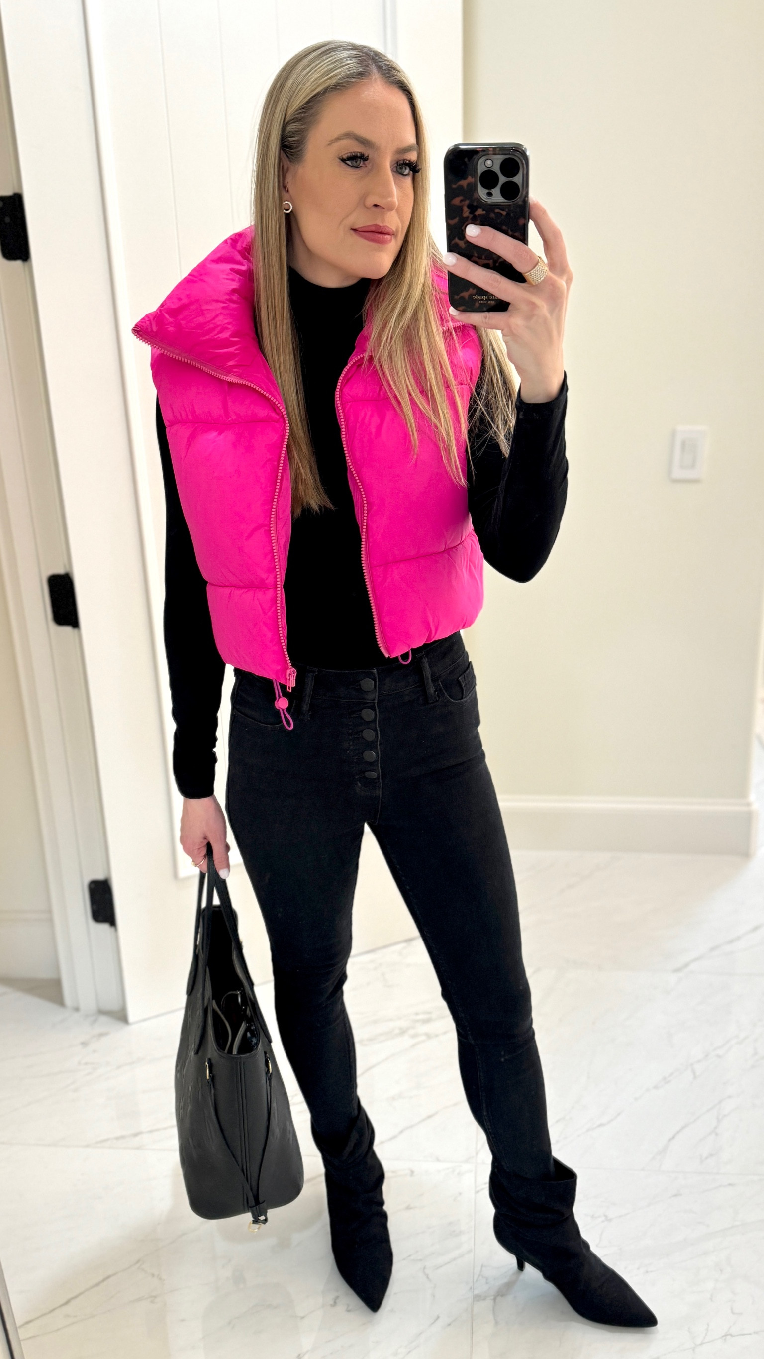 🩷 Winter Outfit 🩷

These booties are on super sale for less than $35!! 🤩 I love the lower heel. I’ve worn them three times this week! With skorts & tights and with jeans. 

This entire outfit is beyond comfortable - casual and chic. 

#everypiecefits

Casual chic 
Casual outfit
Chic style
Chic outfit
Booties
Winter style
Winter outfit

#LTKshoecrush #LTKsalealert #LTKSeasonal