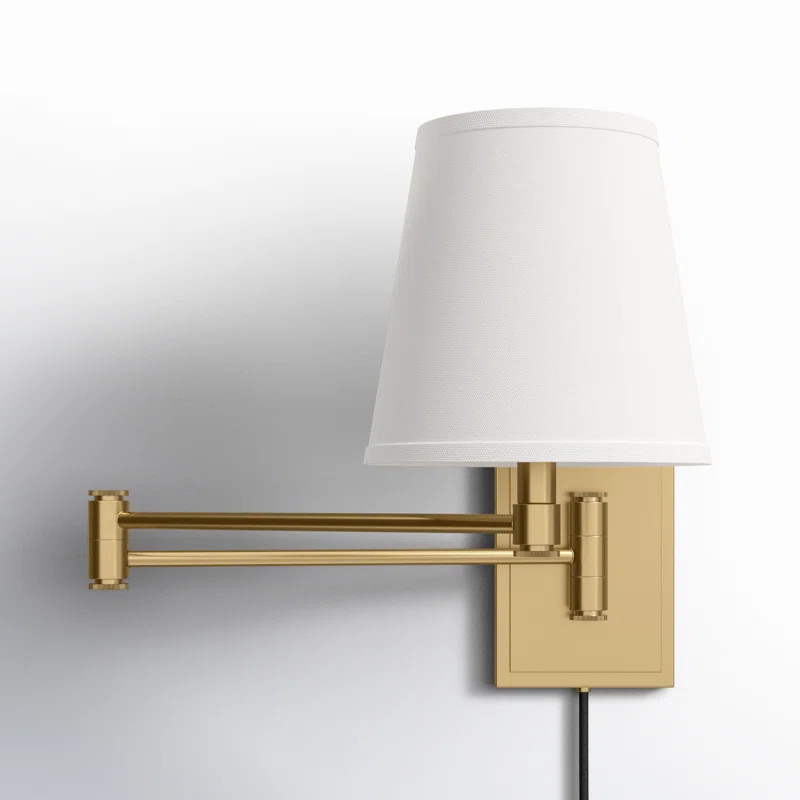 Janis Steel Plug-in Swing Arm Sconce | Wayfair North America
