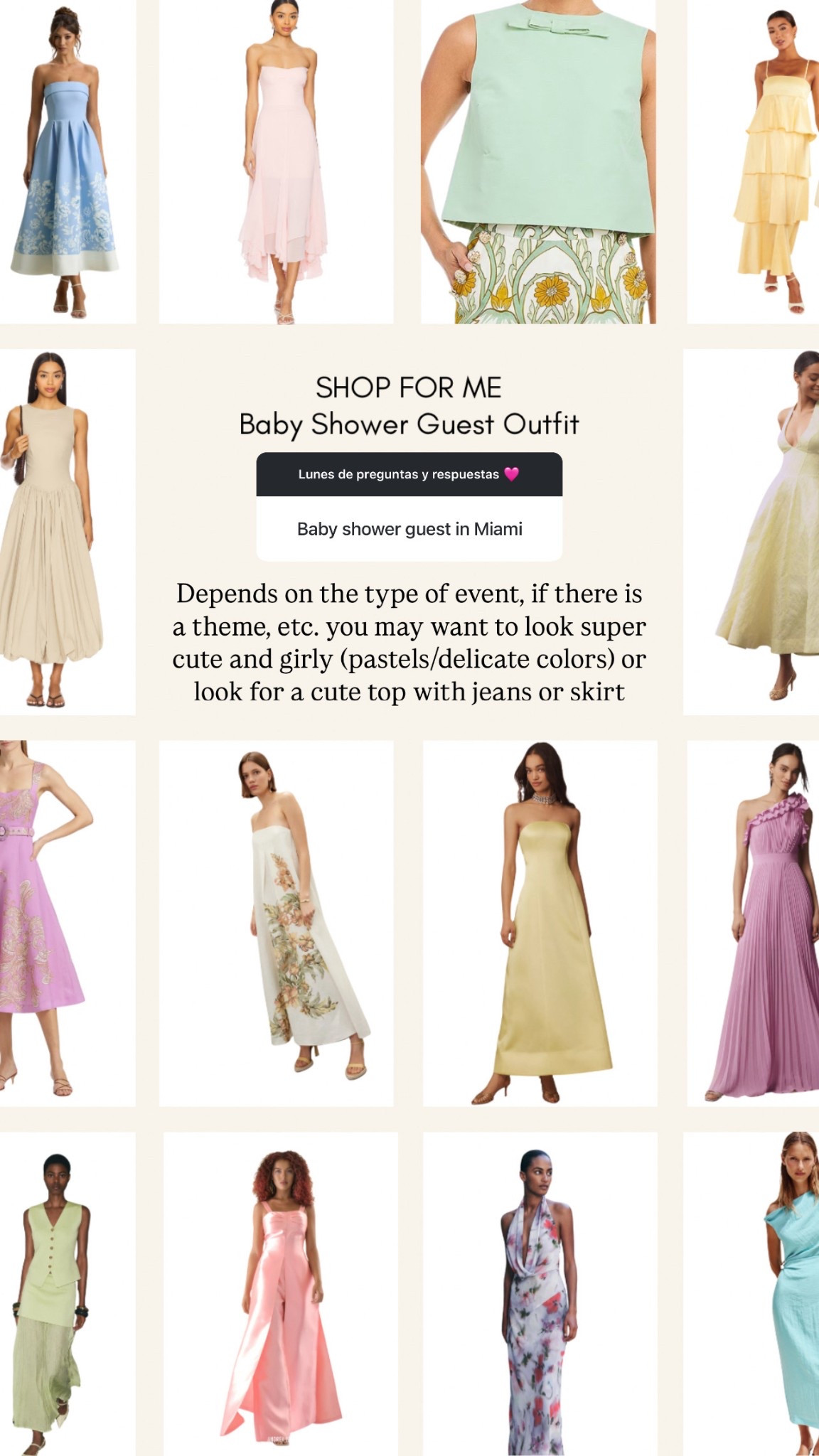 Baby shower guest outfit: pastel colors, delicate details, cute tops, flowy dresses

#LTKSeasonal #LTKSaleAlert #LTKSummerEdit