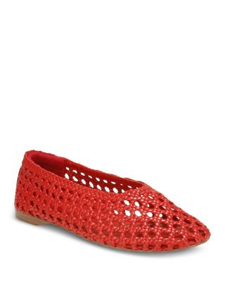 Women's Shira Woven Leather Ballet Flats | Bloomingdale's (US)