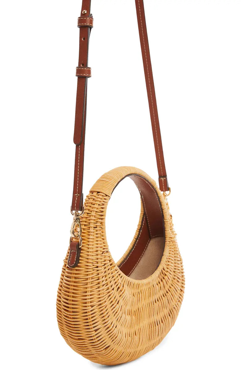 MANGO Rattan Top Handle Bag | Nordstrom | Nordstrom