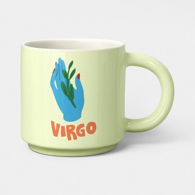 15 fl oz Zodiac Virgo Mug Green - Room Essentials™ | Target
