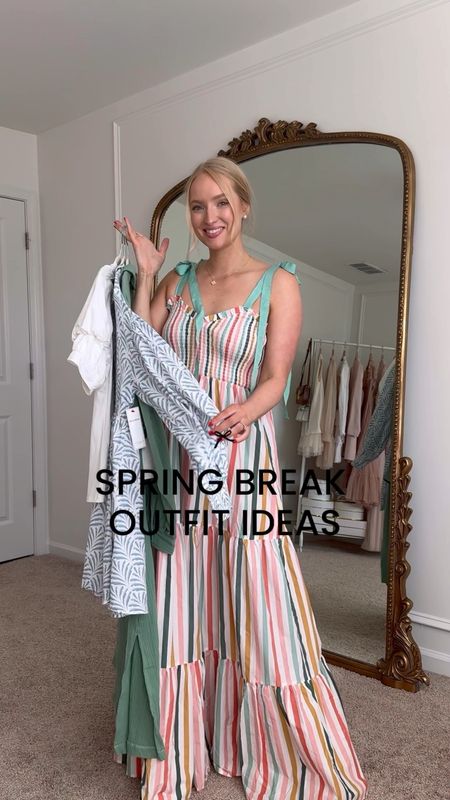 Spring break outfits from red dress boutique! Wearing a size small in everything except the beige skirt (wearing a medium and it’s still a tight fit!) 

Vacation outfits // resort wear // spring dresses 

#LTKSeasonal #LTKtravel #LTKVideo