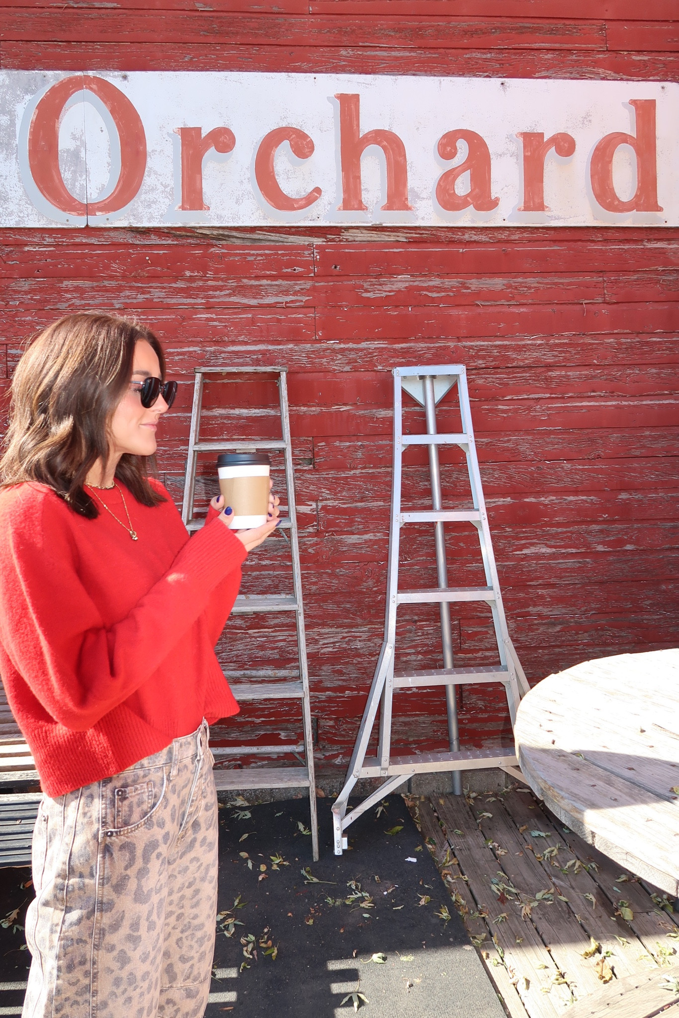 Apple orchard outfit 
Jeans: sized down 
Sweater: sized up 

#LTKSeasonal #LTKxTarget #LTKFindsUnder50