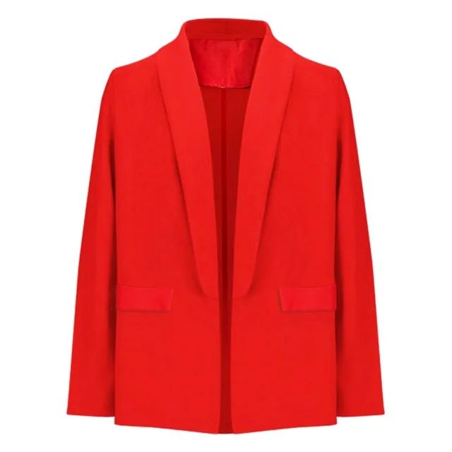 njshnmn Women's Blazers & Suit Jackets Womens Casual Blazer Jacket Button Long Sleeve Work 0ffice... | Walmart (US)