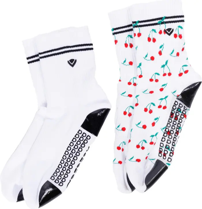 Classic Crew Assorted 2-Pack No-Slip Grip Socks | Nordstrom