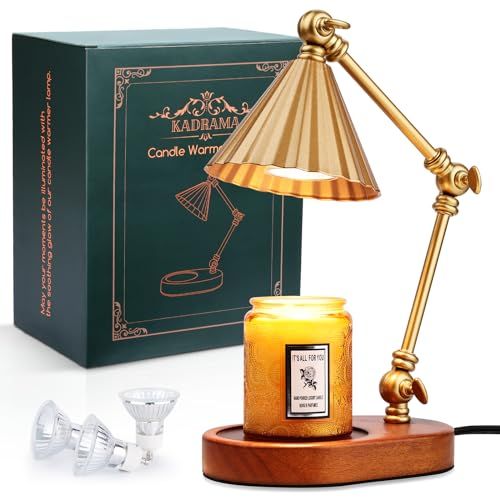 Kadrama Candle Warmer Lamp, Candle Warmer with Timer Dimmer Electric Candle Lamp with 3 Bulbs Gif... | Amazon (US)