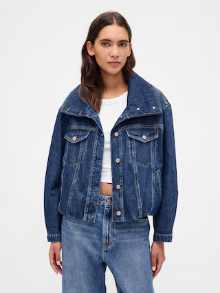Denim Oversized Bubble Jacket | Gap (US)