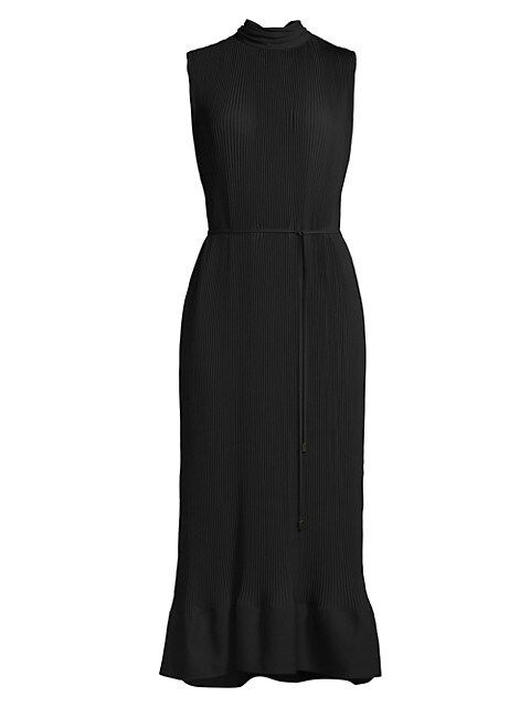 Melina Sleeveless Pleat Midi Dress | Saks Fifth Avenue