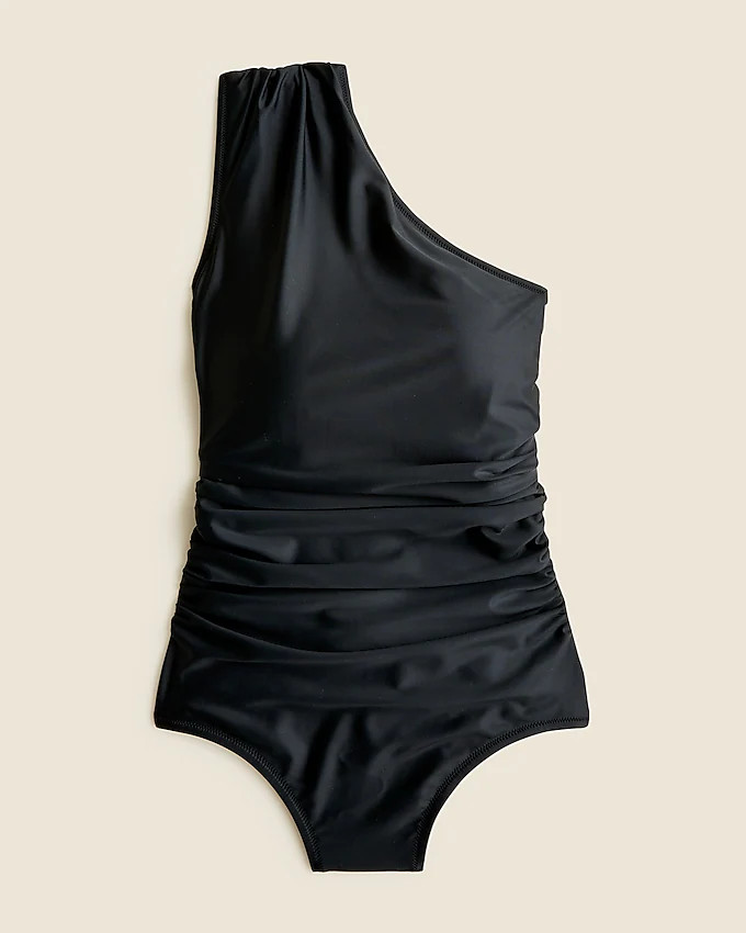 Ruched one-shoulder one-piece | J. Crew US