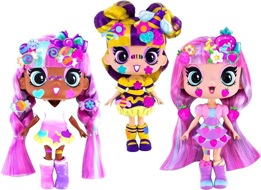 DECORA GIRLZ 5" Dolls -3 Pack B - Blossom, Buzzy, and Sweetie | Fashion Dolls for Ages 4 and Up |... | Amazon (US)