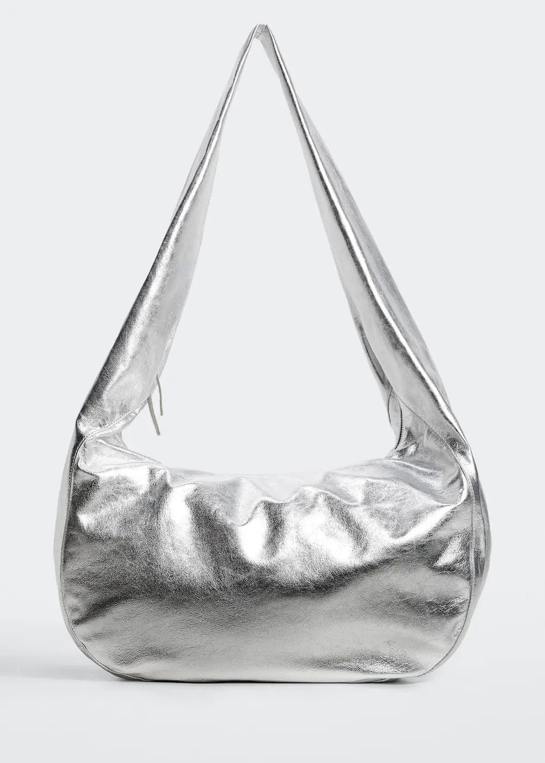 Leather strap tote bag -  Women | Mango USA | MANGO (US)