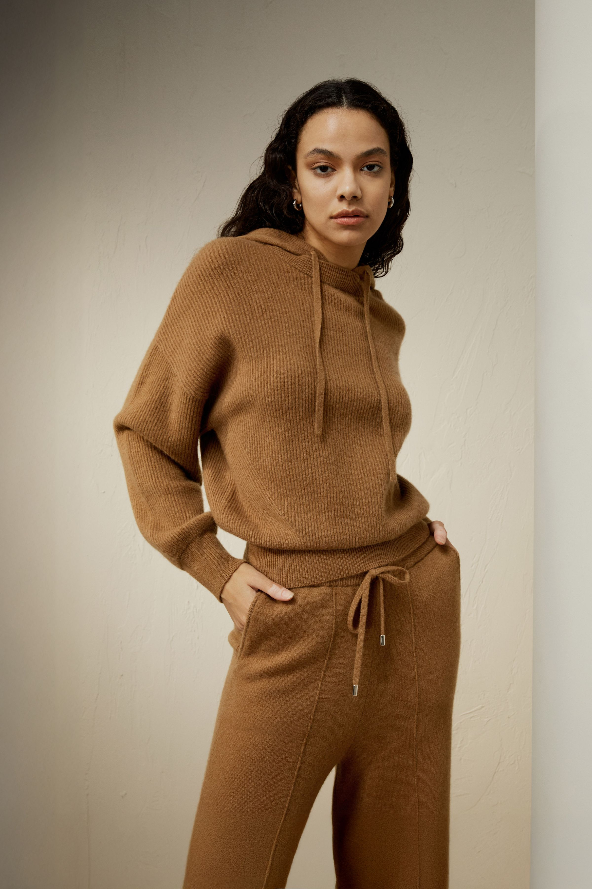 Eshe 2-in-1 Cashmere Detachable Hoodie | LILYSILK