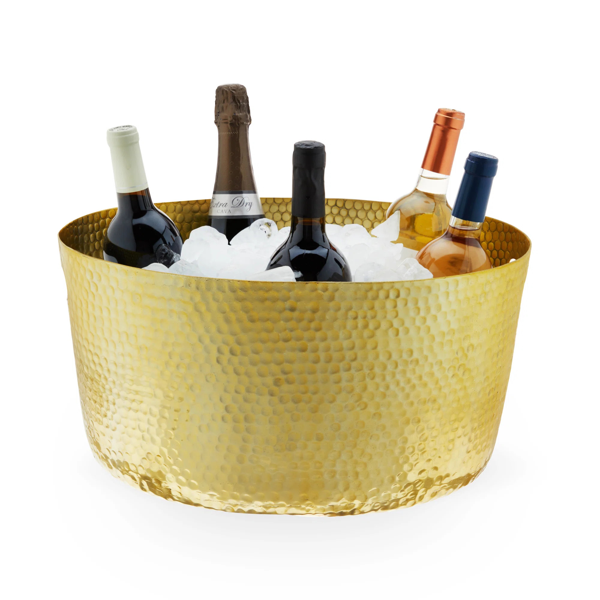 Twine Hammered Metal Tub in Gold & Reviews | Wayfair | Wayfair North America