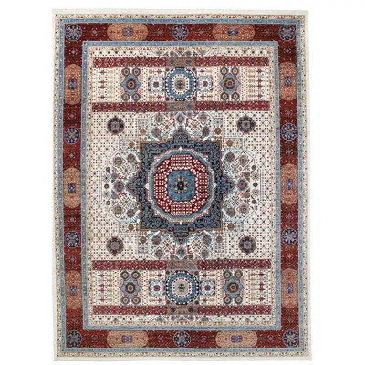 One-of-a-Kind 12'1" X 15'10" New Age Wool Area Rug in Ivory/Red | Wayfair North America