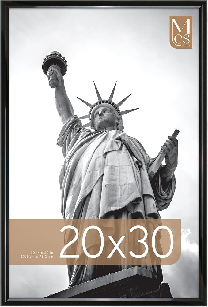 MCS Trendsetter 20x30 Poster Frame Black High-Gloss, Vertical & Horizontal Wall Hanging Large Pic... | Amazon (US)