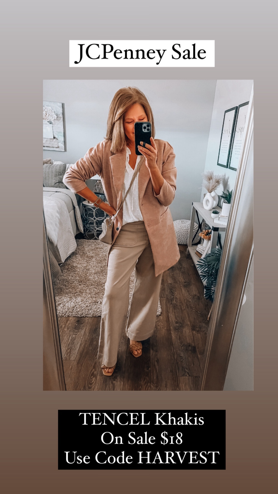 TENCEL wide leg khakis on sale only $18 use code HARVEST 

Fall outfit, jeans, pants, shoes, jackets, coats, amazon fashion, workwear, casual workwear, everyday outfit, thanksgiving outfit, jcp 

#LTKFindsUnder50 #LTKStyleTip #LTKSaleAlert