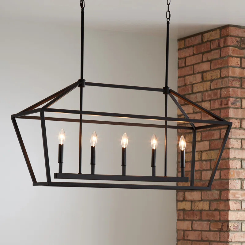 Snellville 5-Light Kitchen Island Linear Pendant | Wayfair North America
