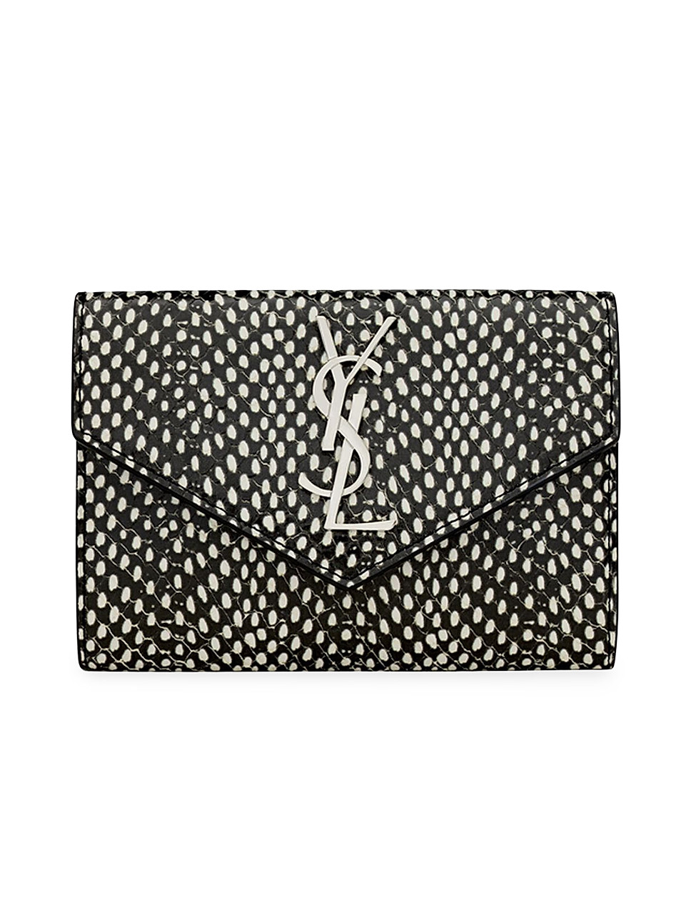 Cassandre Envelope Wallet in Python-Embossed Leather | Saks Fifth Avenue