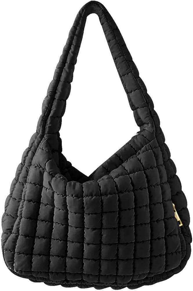 Women's Quilted Bag Large Puffer Tote Bag Padded Large Capacity Hobo Purse Lightweight Nylon Zipp... | Amazon (US)