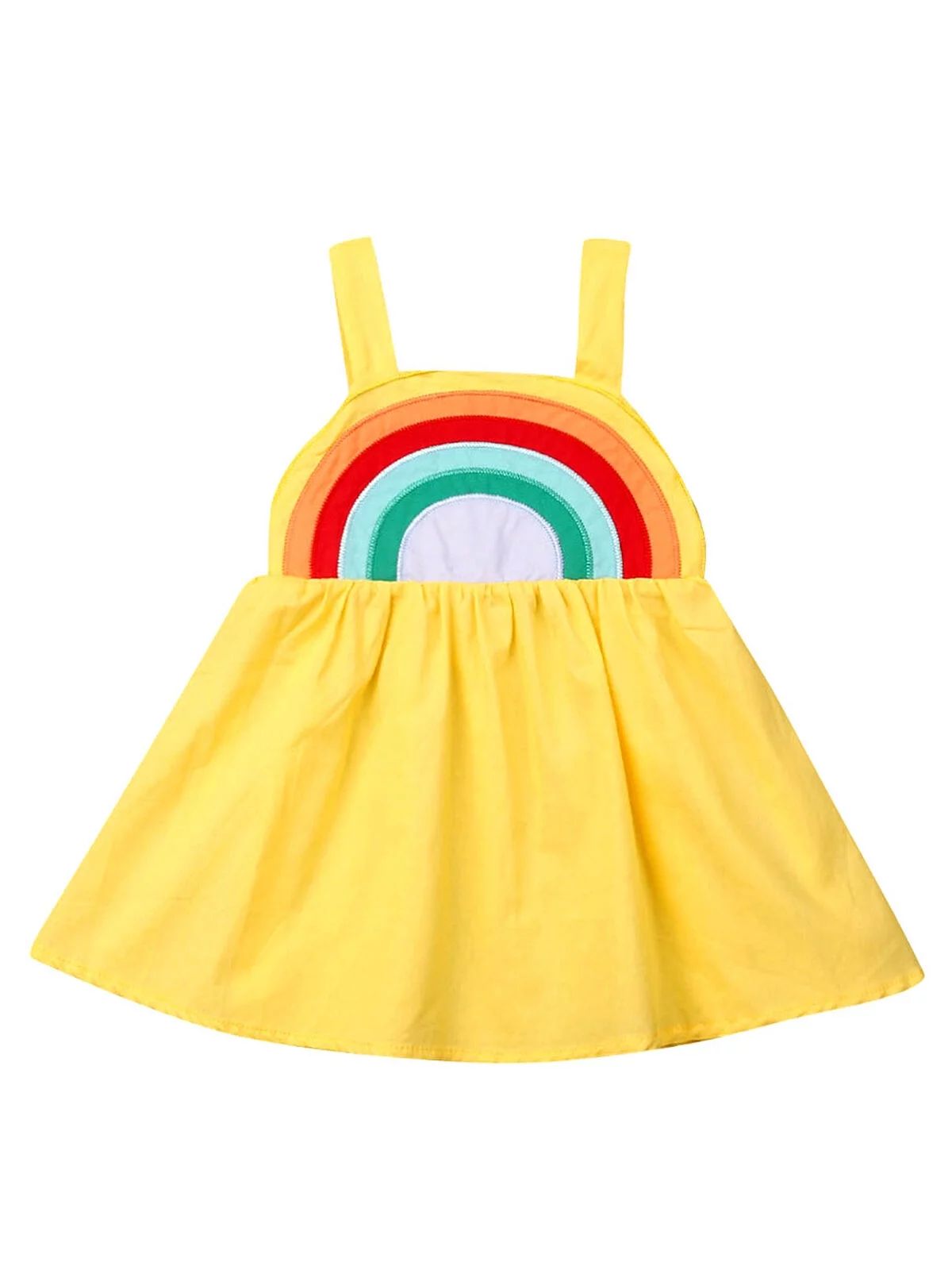 Lookwoild Toddler Kid Baby Girl Rainbow Casual Summer Dress Sundress Clothes 0-5T | Walmart (US)