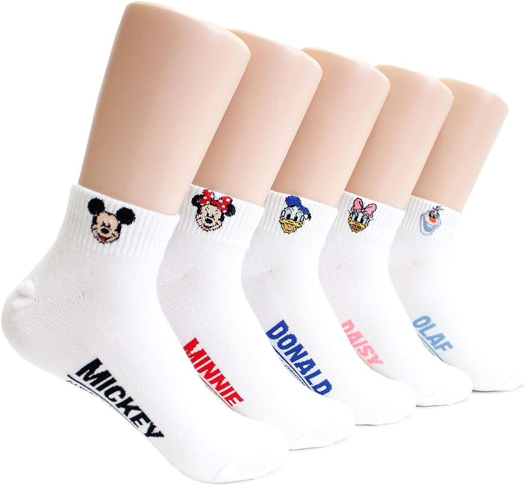 evei Animation Character Cartoon Series Collection Women's Original Socks (D55_5 pairs) | Amazon (US)