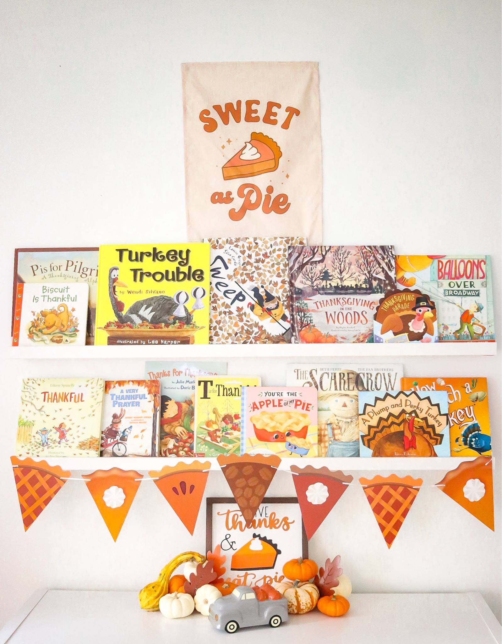 Kids Thanksgiving Book Shelf

Gratitude books / children’s books / board books / kids fall books / pie banner / hunny prints / 

#LTKSeasonal #LTKHoliday #LTKKids