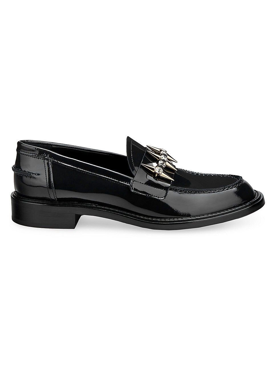 Lola 25MM Spike Patent Leather Loafers | Saks Fifth Avenue