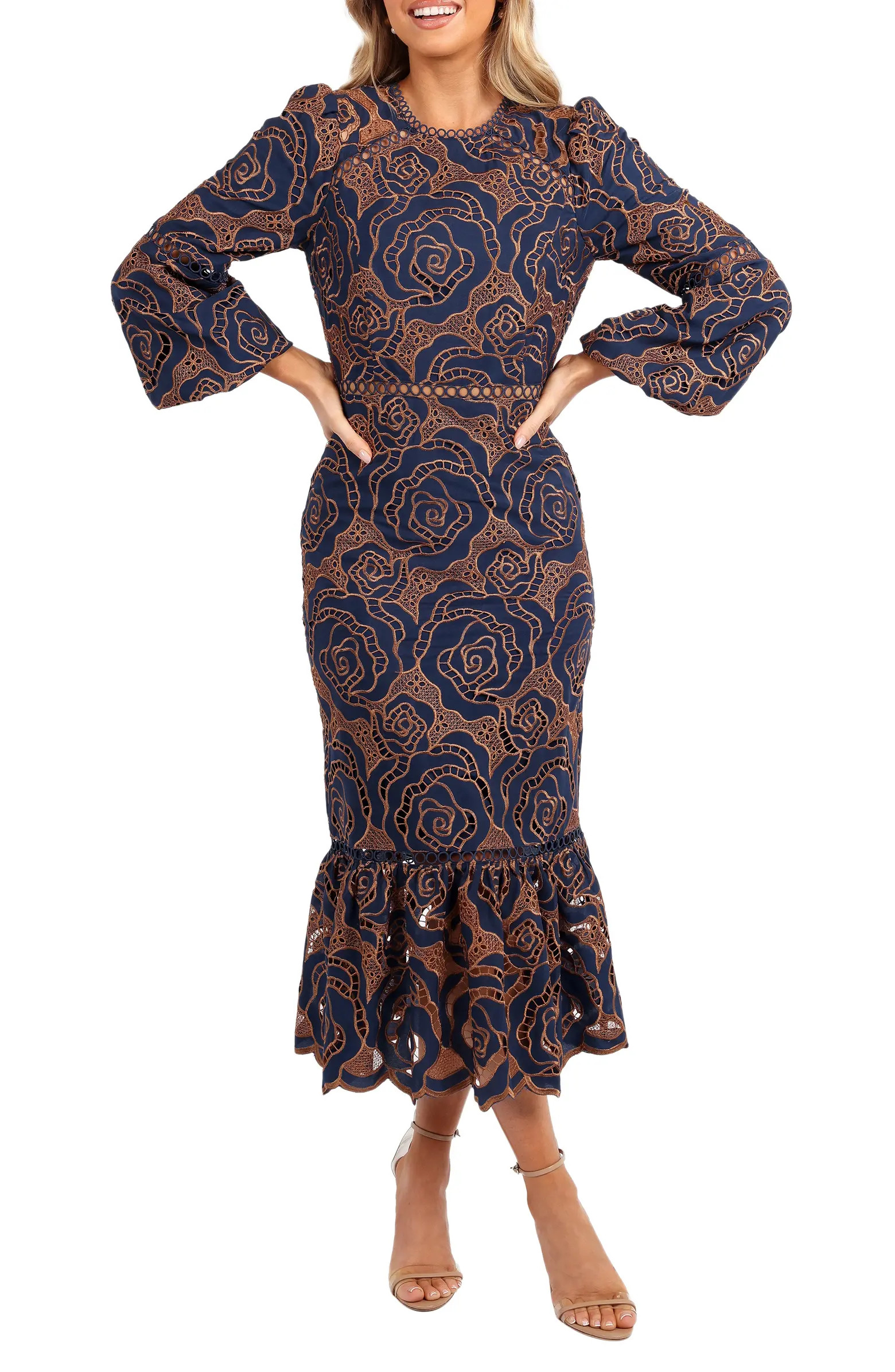 Petal & Pup Pierre Long Sleeve Cocktail Mermaid Dress | Nordstrom | Nordstrom