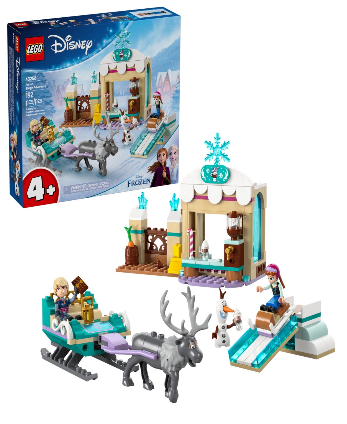 Lego Disney Frozen Anna's Sleigh Adventure Building Toy 43256, 192 Pieces - Multi Color | Macy's