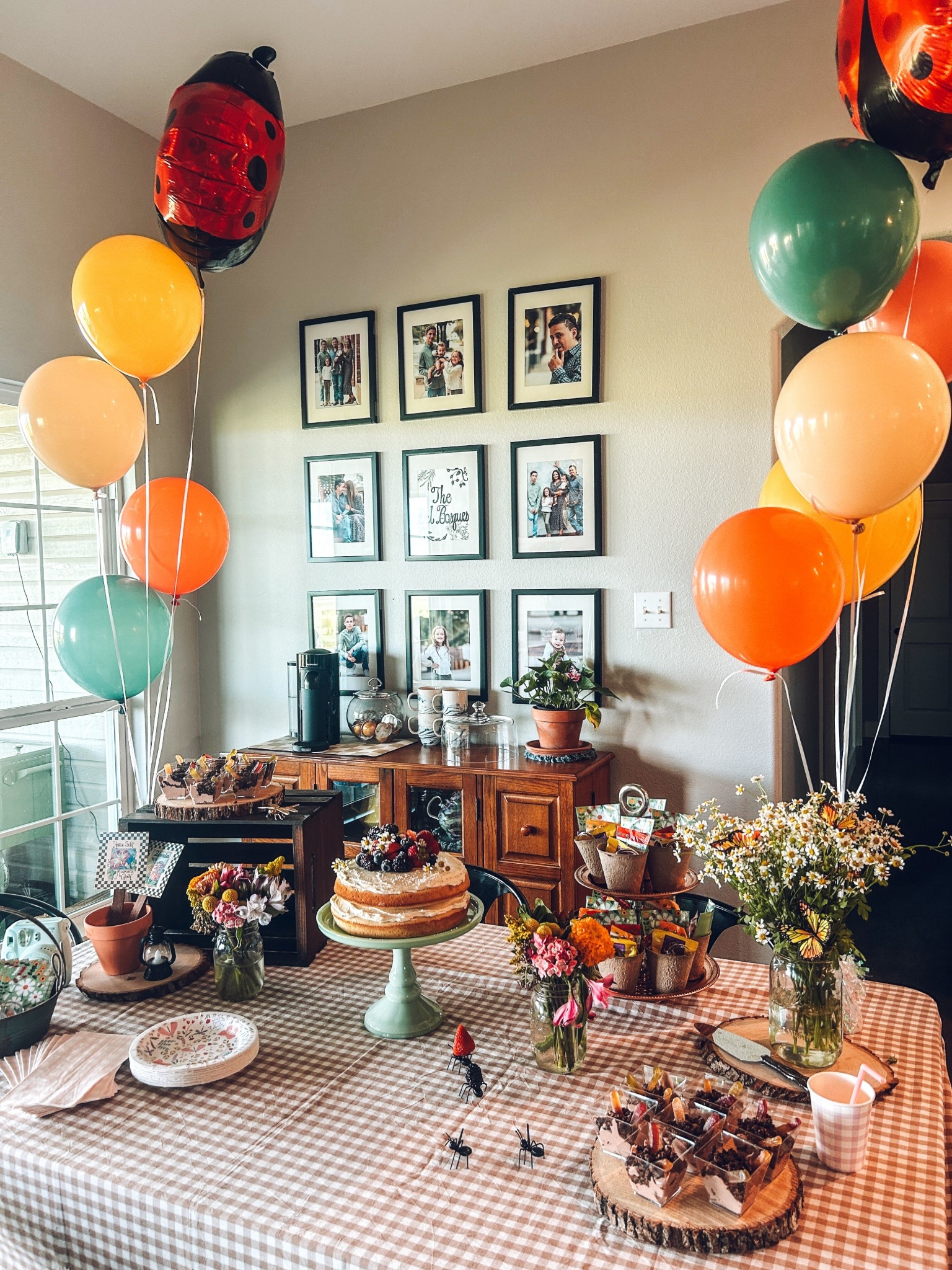 Our little LOVEBug is 2! 🐞💚 This garden-inspired birthday setup was such a joy to put together—full of charming details like ladybug balloons, wildflower bouquets, gingham tablecloths, + the sweetest berry-topped naked cake. The bug-themed snacks, layered dirt cups, + garden-style party favors made it extra magical for all the little guests. Perfect inspo for a spring or summer toddler birthday or even a baby shower for the mom-to-be who has a little LOVEBug on the way! 🌼✨ #LovebugBirthday #LTKKidsParty #BugPartyIdeas #GardenPartyDecor #WhimsicalBirthday #LTKSpringCelebration #ToddlerBirthdayTheme #babyshowertheme #babyshower #partydecor

#LTKBump #LTKKids #LTKParties