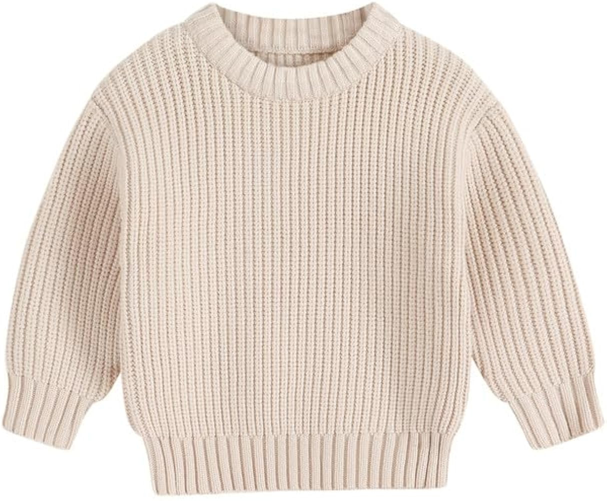 YOUNGER STAR Toddler Baby Girls Boys Knit Sweater Pullover Long Sleeve Sweatshirt Fall Winter Clo... | Amazon (US)