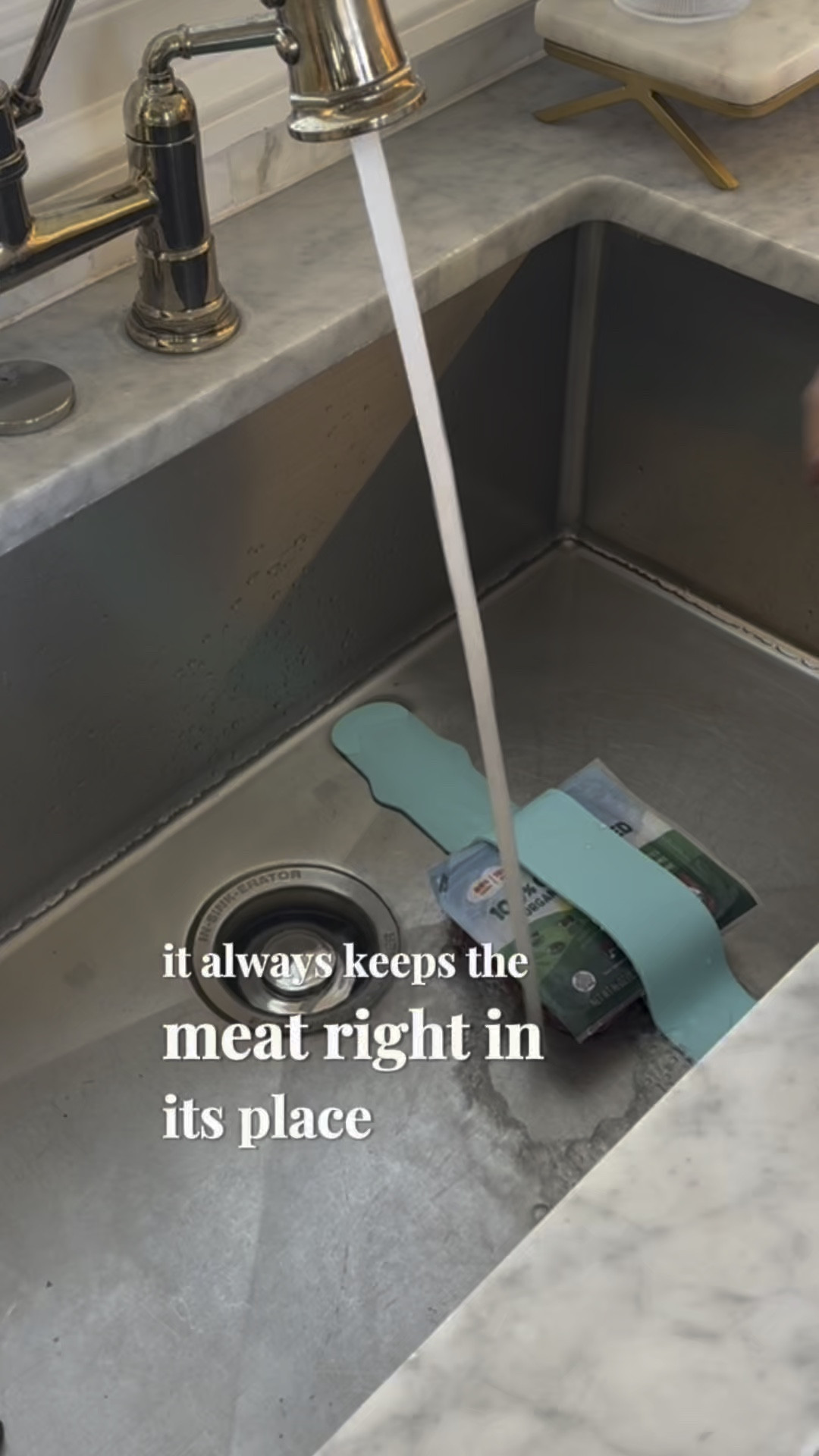 The easiest way to keep meat down in the sink to thaw it out!!! This gadget is a game changer and UNDER $10!!!! It works on so many different things and since it holds it in place it thaws it out up to 7xs faster!!
#kitchengadget #amazonfind #frozentothaw

#LTKFindsUnder50 #LTKHome #LTKWatchNow