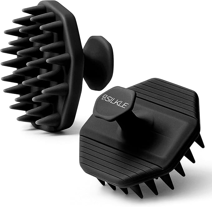 Silicone Scalp Scrubber - Massage Shampoo Brush, Soft Bristles for Hair Growth & Dandruff Removal... | Amazon (US)