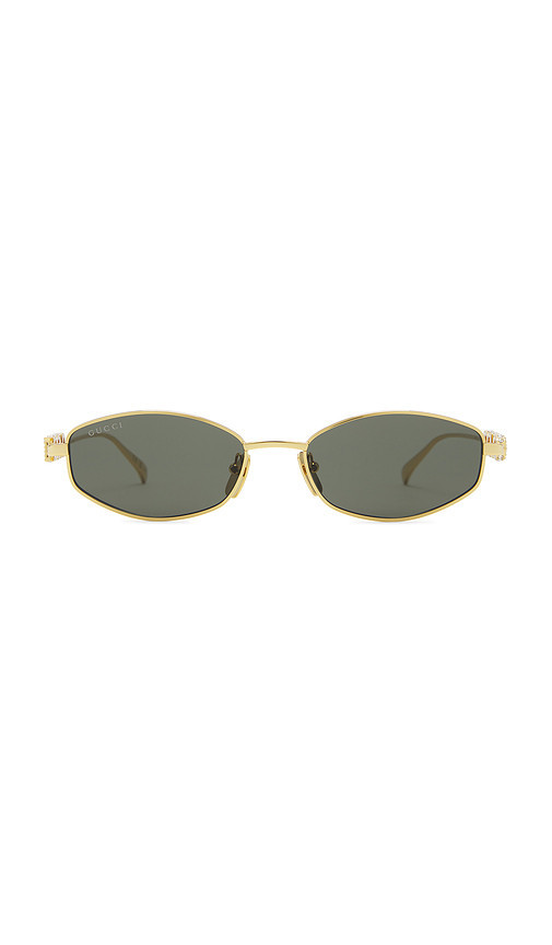 Gucci Oval Sunglasses in Black. | Revolve Clothing (Global)