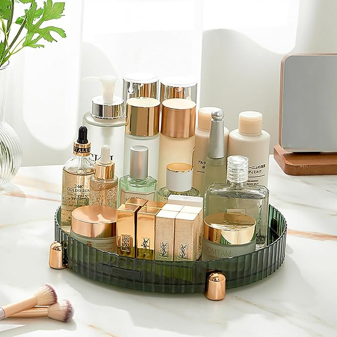 ANFENGLOU Makeup Perfume Organizer, 360 Rotating Lazy Susan Turntable for Cabinet, Bathroom Vanit... | Amazon (US)