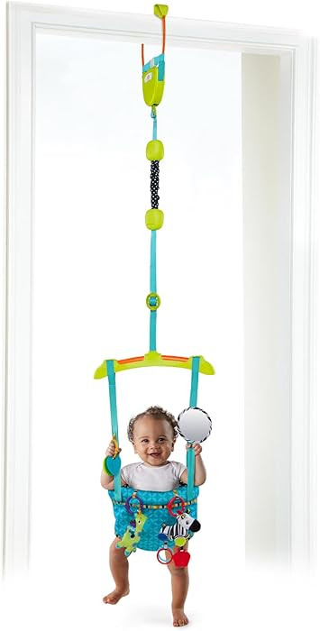 Bright Starts Bounce 'n Spring Deluxe Door Jumper for Baby with Adjustable Strap, 6 Months and Up... | Amazon (US)