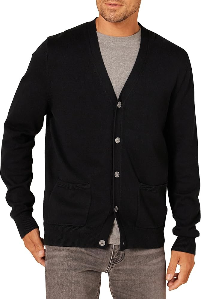 Amazon Essentials Men's Cotton Cardigan Sweater | Amazon (US)