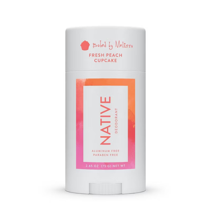 Native x Baked by Melissa Fresh Peach Cupcake Deodorant - 2.65oz | Target