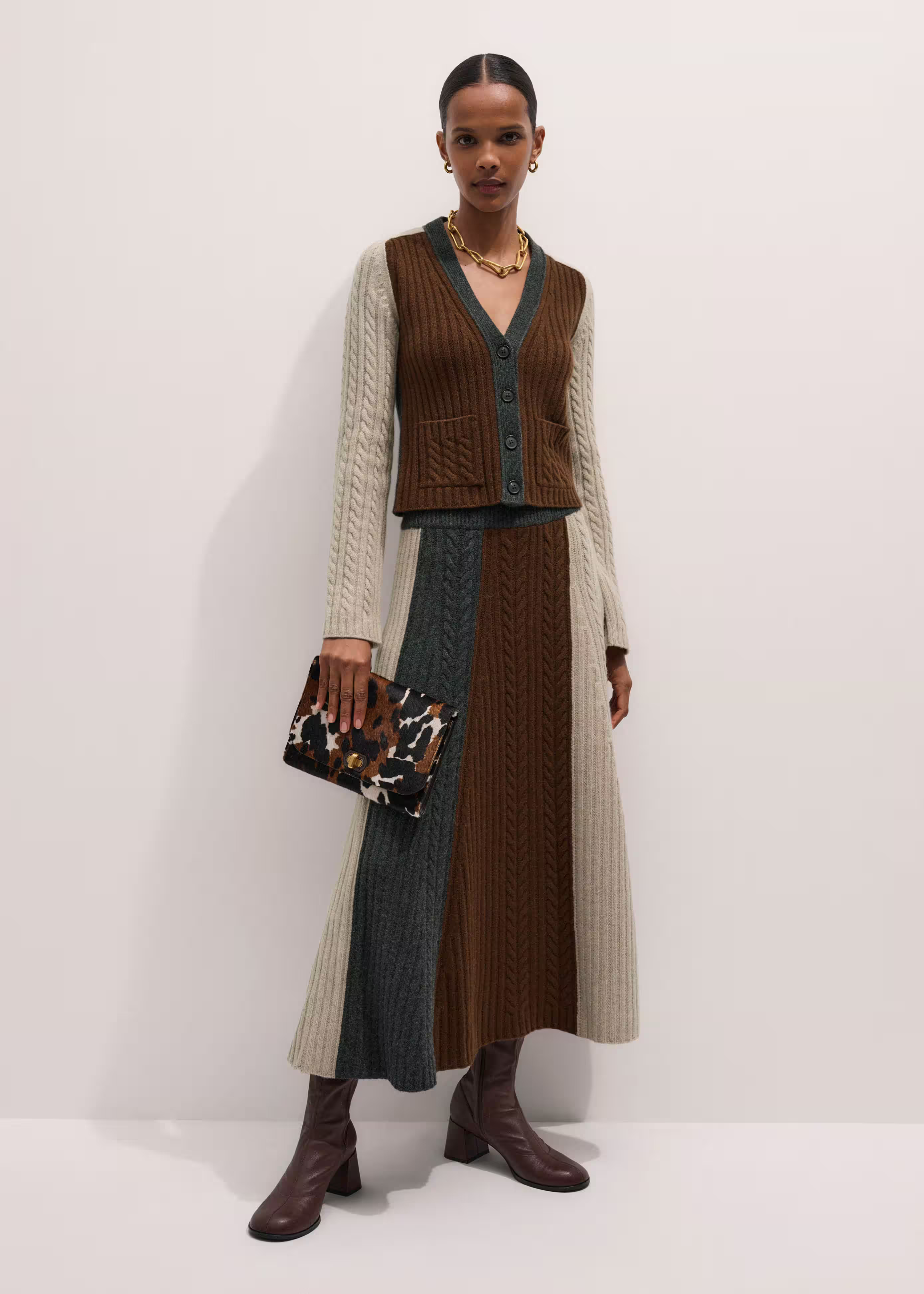 Cable Cardigan Merino + Cashmere | ME+EM Global (Excluding US)